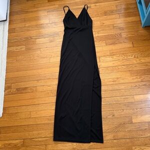 NWOT Black Dress with Slit